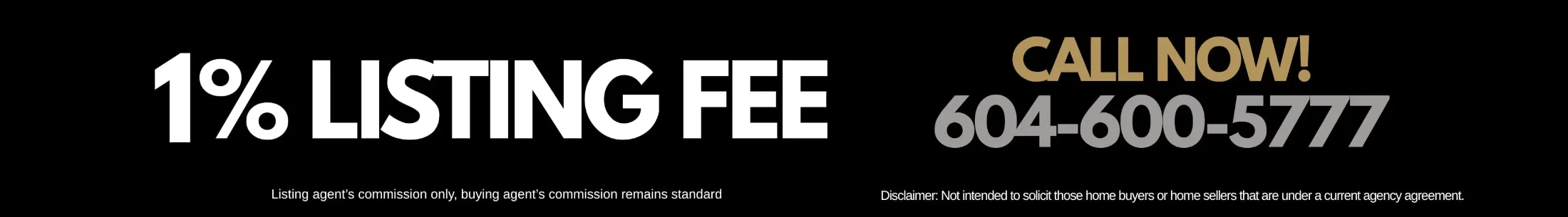 1% Listing fee